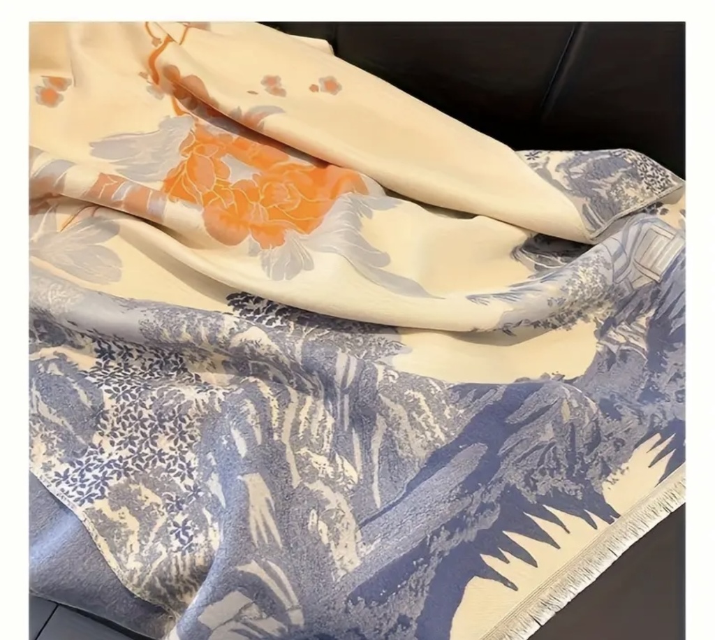 Luxurious china town inspired shawl