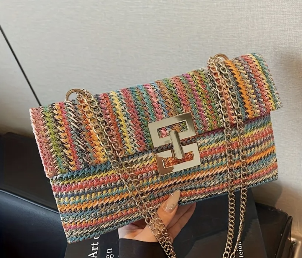 Perfect colorful woven Crossbody Bag  