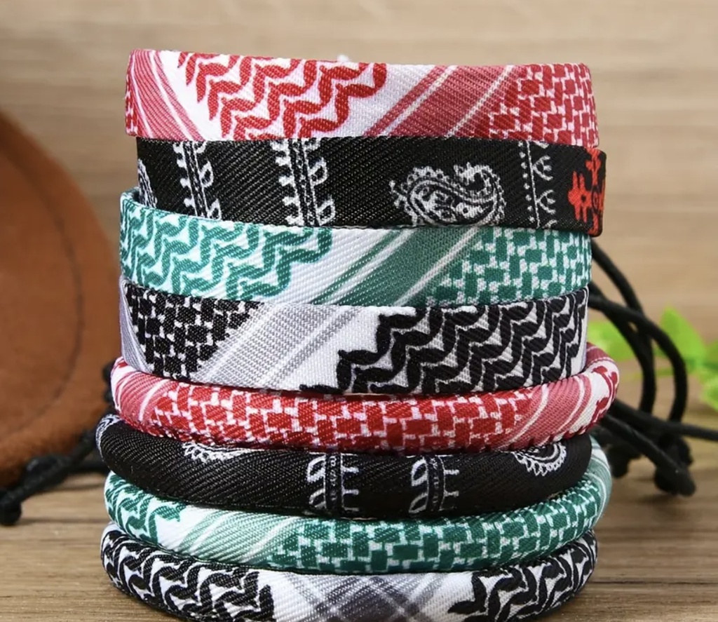 Arabic scarf handmade braided Bracelet  