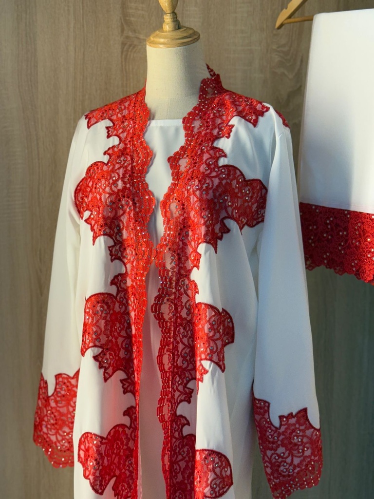 Three piece dress, abaya & shaila