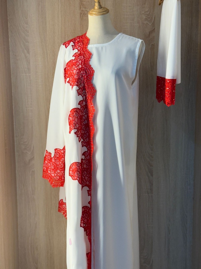 Three piece dress, abaya & shaila