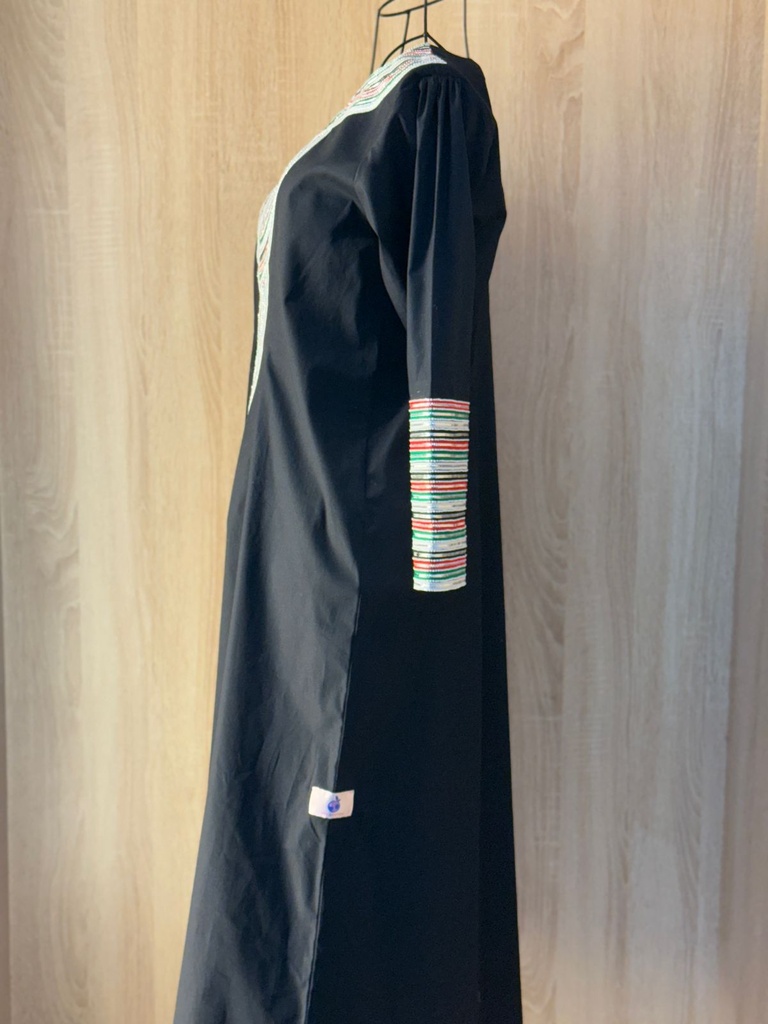 National day dress handcrafted with traditional Talli work