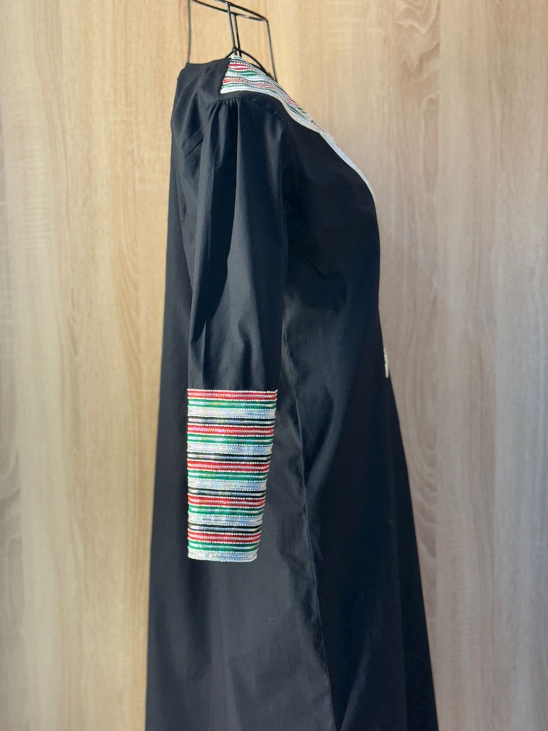 National day dress handcrafted with traditional Talli work