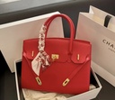 Red sophisticated leather Bag   