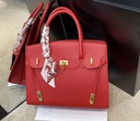 Red sophisticated leather Bag   