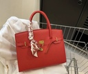 Red sophisticated leather Bag   