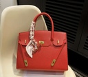 Red sophisticated leather Bag   