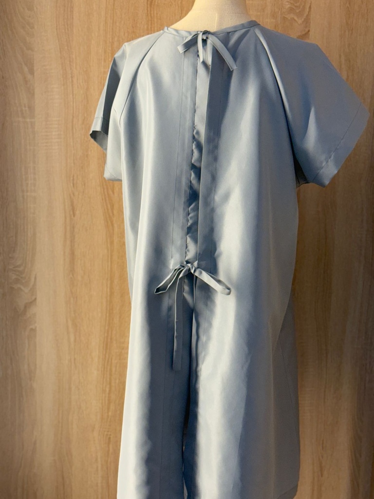 EMBROIDERED FLORAL Patient Gown