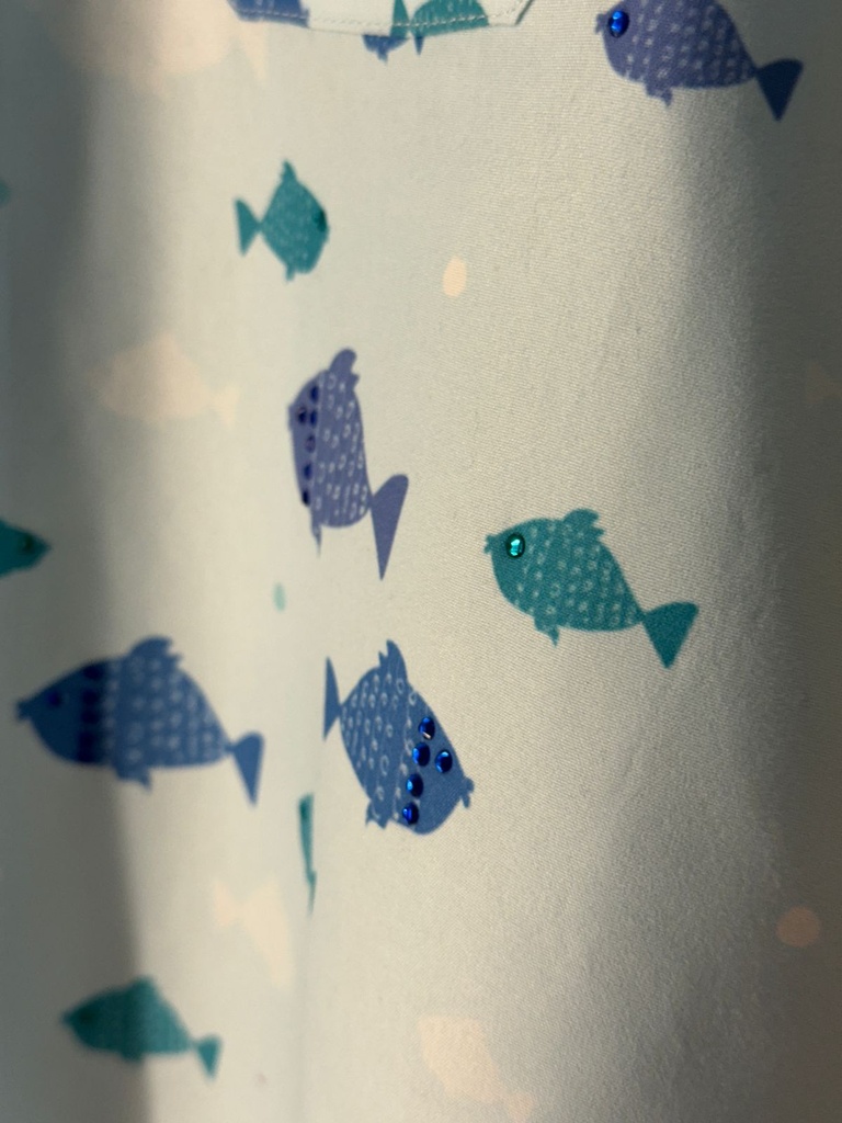 BLUE FISH Patient Gown 