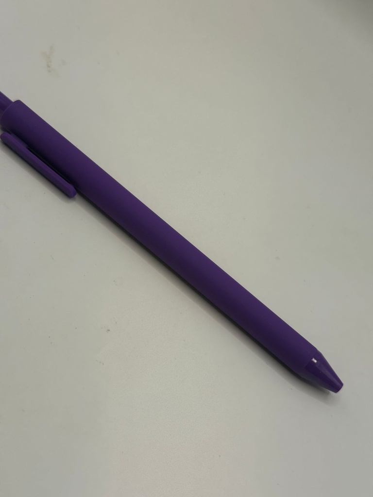 Purple rubber pen