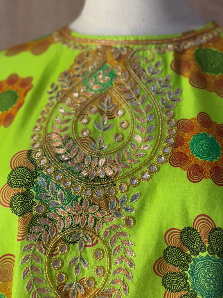 Floral Design Patient Gown