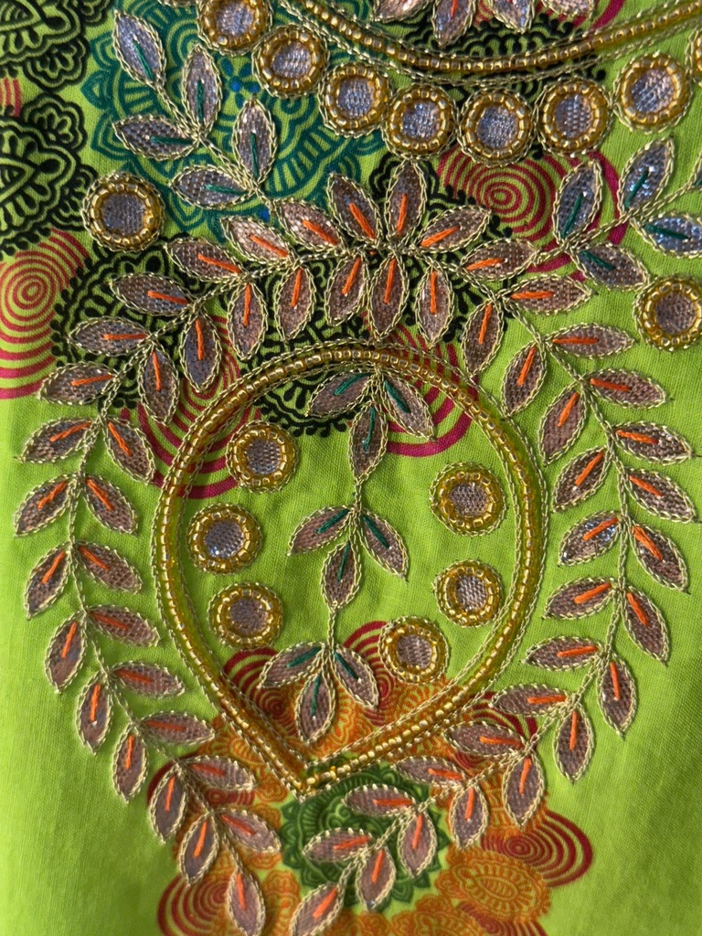 Floral Design Patient Gown