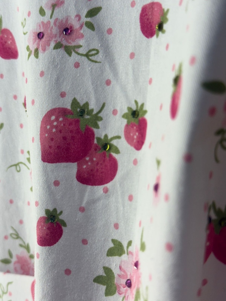 Strawberry Design Patient Gown 