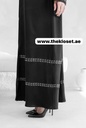 Elegantly Embellished Sequin Black Abaya