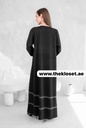 Elegantly Embellished Sequin Black Abaya