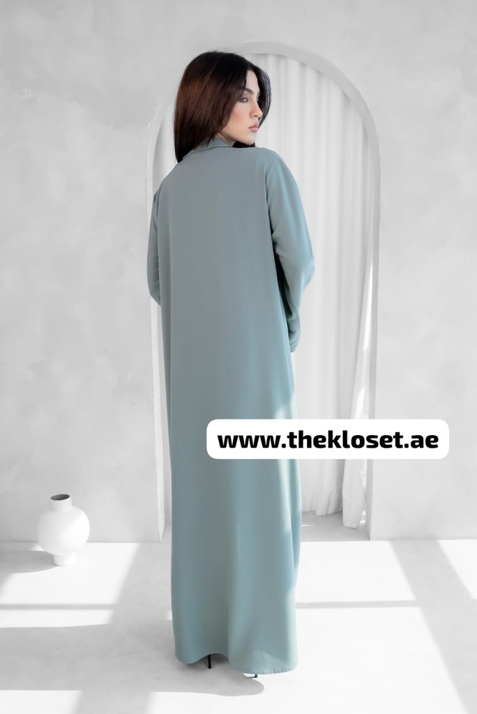 Stylish Rose-Embroidered Abaya 
