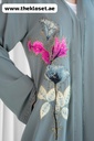 Stylish Rose-Embroidered Abaya 