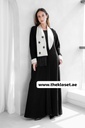 Modern tuxedo style Abaya 