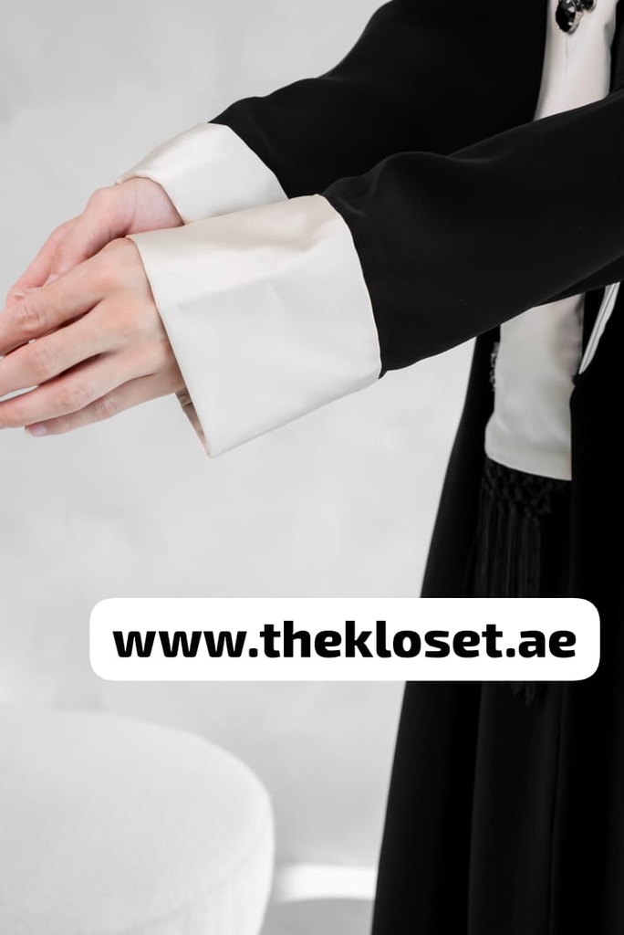 Modern tuxedo style Abaya 