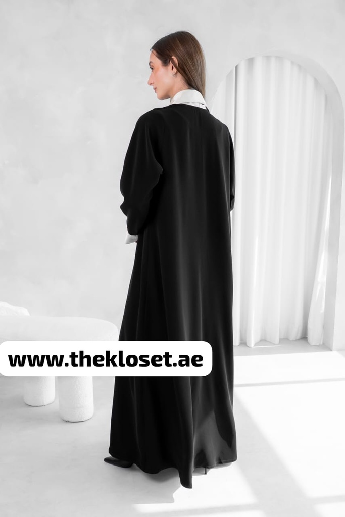 Modern tuxedo style Abaya 