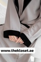 Khaki Simple Abaya With Two Pocket Front Design