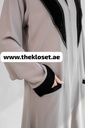 Khaki Simple Abaya With Two Pocket Front Design