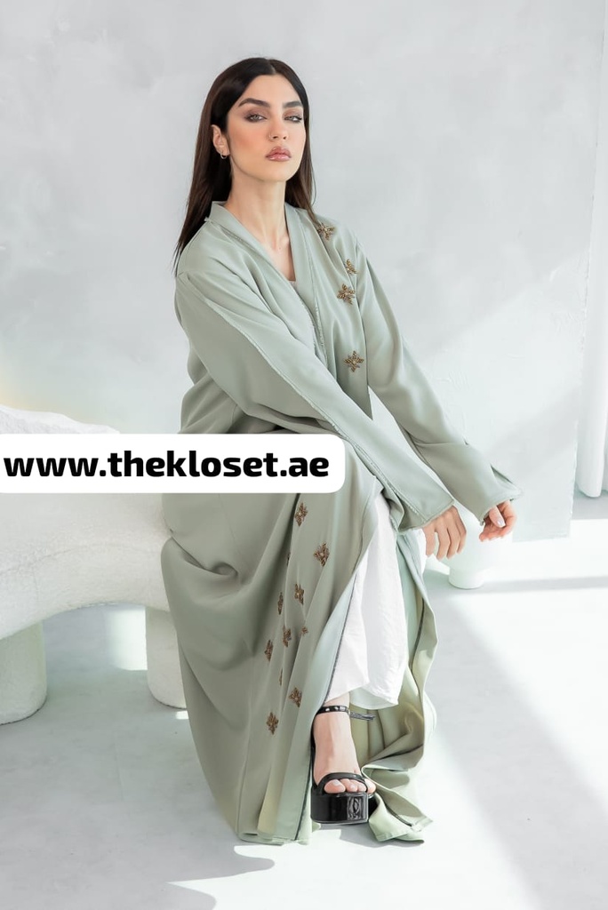 Chic Beaded Abaya 