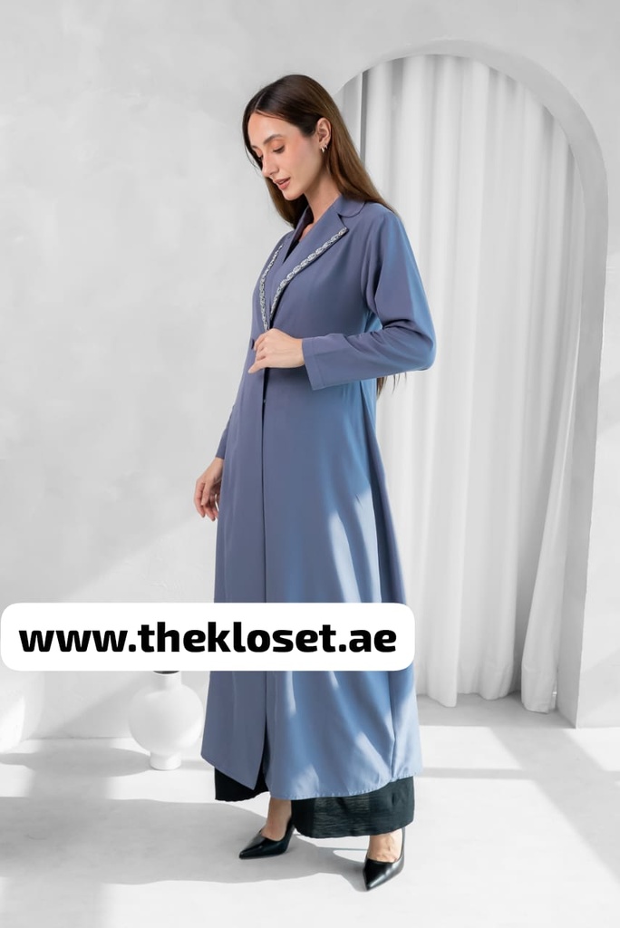 Crystal collar Abaya 