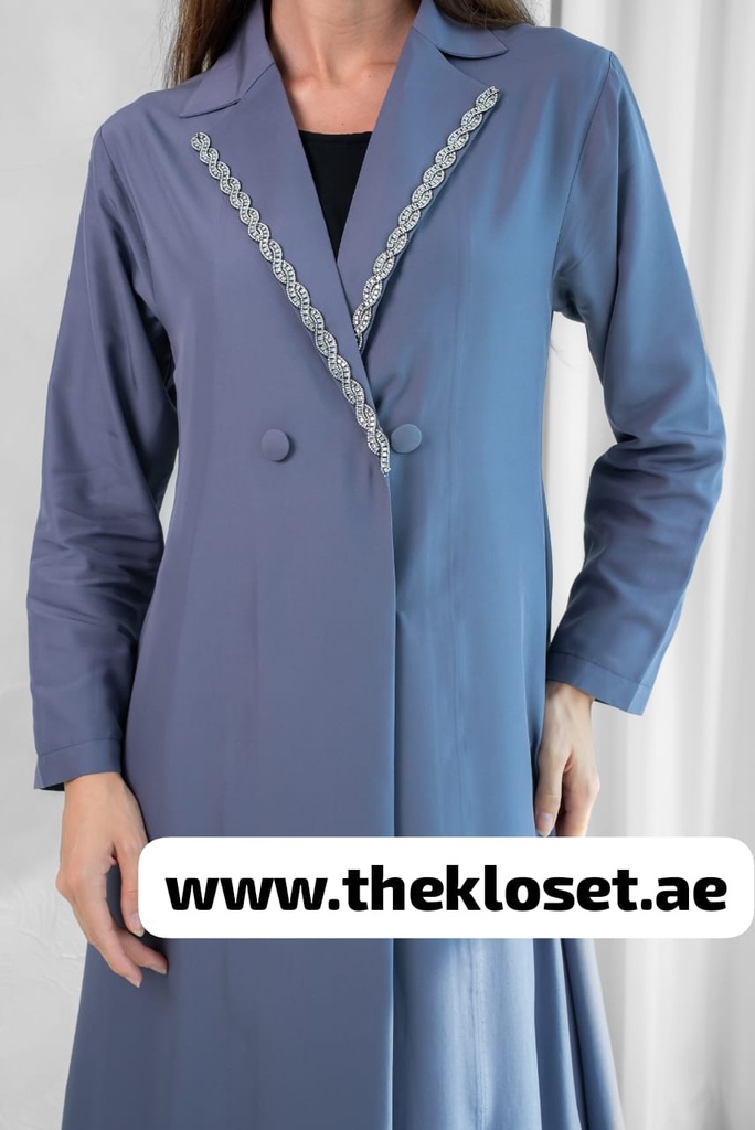 Crystal collar Abaya 