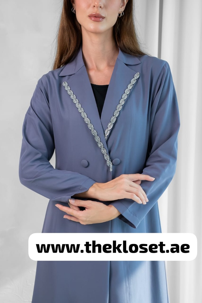 Crystal collar Abaya 