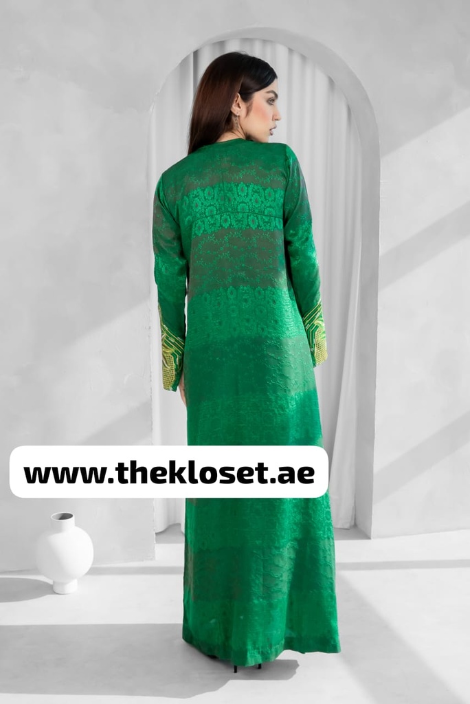 Chic Green Floral Dress