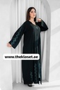 Leaves Print Abaya