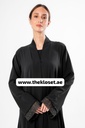 Black Abaya With Embroidered Stone Design 