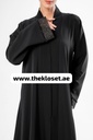 Black Abaya With Embroidered Stone Design 