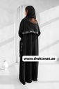 Black Open Abaya With Both Side Pocket
