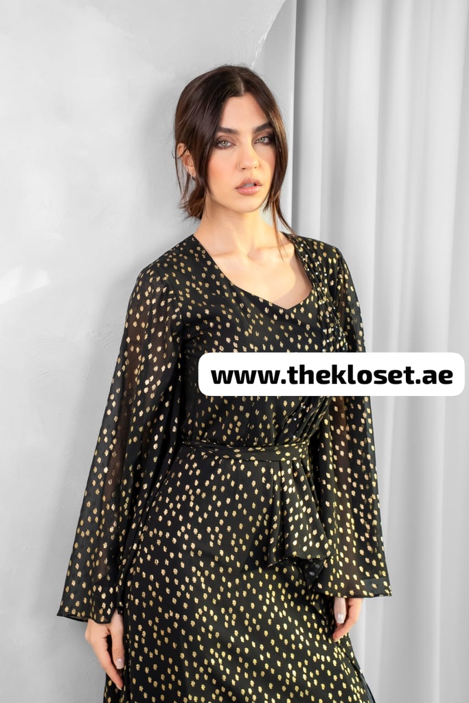 Glittery Black Bead Dress