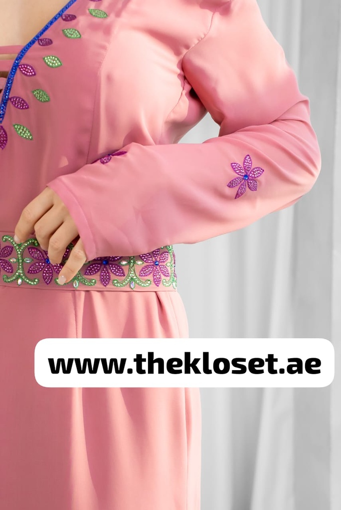 Fairy deep neckline hand beaded Dress