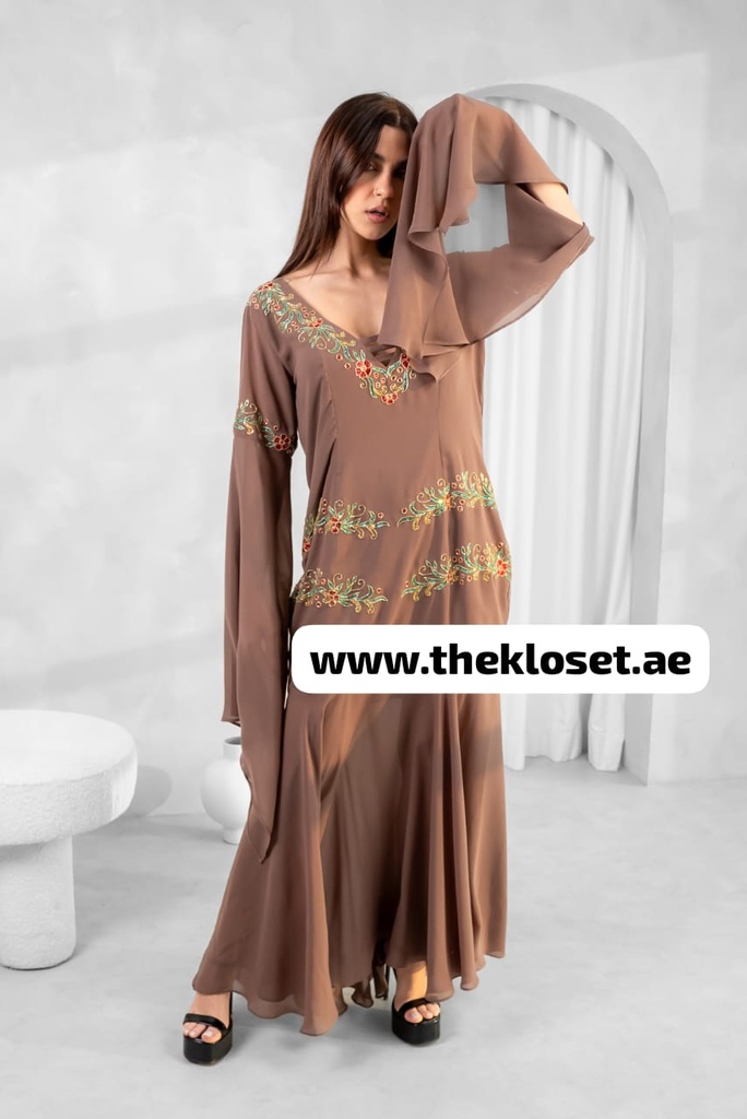 Handmade deep neckline Dress