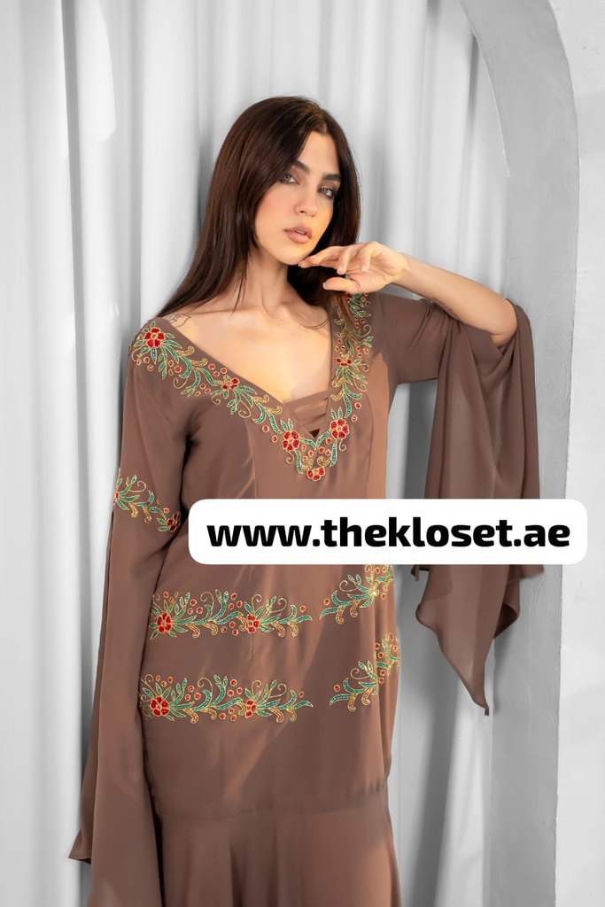 Handmade deep neckline Dress