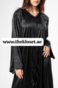 Leopard Print In Black Abaya
