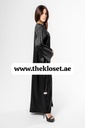 Leopard Print In Black Abaya
