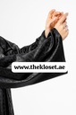 Leopard Print In Black Abaya