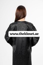 Leopard Print In Black Abaya
