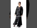 Elegant Black Hand Made Beaded Abaya