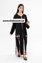 Elegant Floral Hand Beaded Abaya
