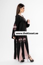 Elegant Floral Hand Beaded Abaya