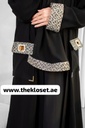 Open Abaya With Silvery Both Side Pocket Design