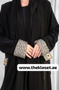 Open Abaya With Silvery Both Side Pocket Design