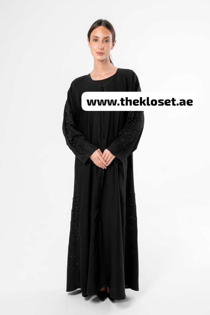 Black honey comb Abaya
