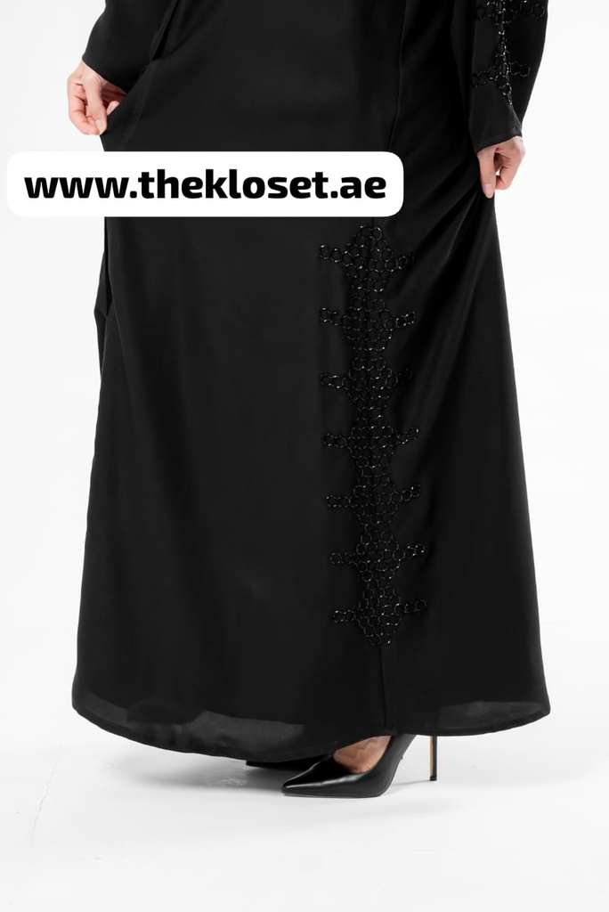 Black honey comb Abaya